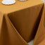 Premium Polyester 90"x132" Rectangle Tablecloth Gold - Seamless 220GSM Stain-Resistant Design for Luxurious Events