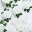 24 Roses 5" White Artificial Foam Flowers With Stem Wire and Leaves