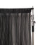 5ftx10ft Black Dual Sided Sheer Tulle Event Curtain Drapes With Satin Header, Rod Ready Backdrop Event Panel