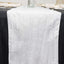 Taffeta 12"x108" Table Runner White - Accordion Crinkle Design for Modern Gatherings