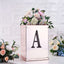 Decorative Rhinestone Alphabet "A" Letter Stickers, Glitter Adhesive Craft Letters Black DIY Sparkle Embellishments 8"