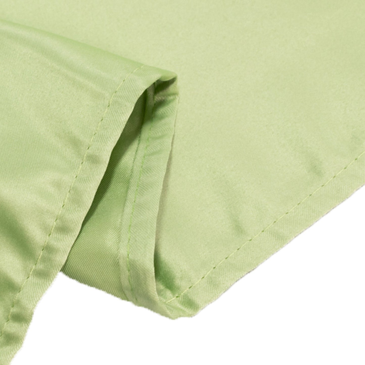 Lamour Satin 90"x156" Rectangle Tablecloth Sage Green - Luxurious, Soft Seamless Table Cover
