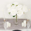 2 Bushes 17" White Premium Silk Jumbo Rose Flower Bouquet, High Quality Artificial Wedding Floral Arrangements