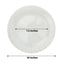 10-Pack Plastic 10" Round Dinner Plates in Clear with Beaded Rim - Disposable Party Plates for Banquets & Festive Occasions