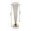 2-Pack Crystal Beaded Trumpet Vase Set Gold - Table Centerpiece for Stylish Decor 22"