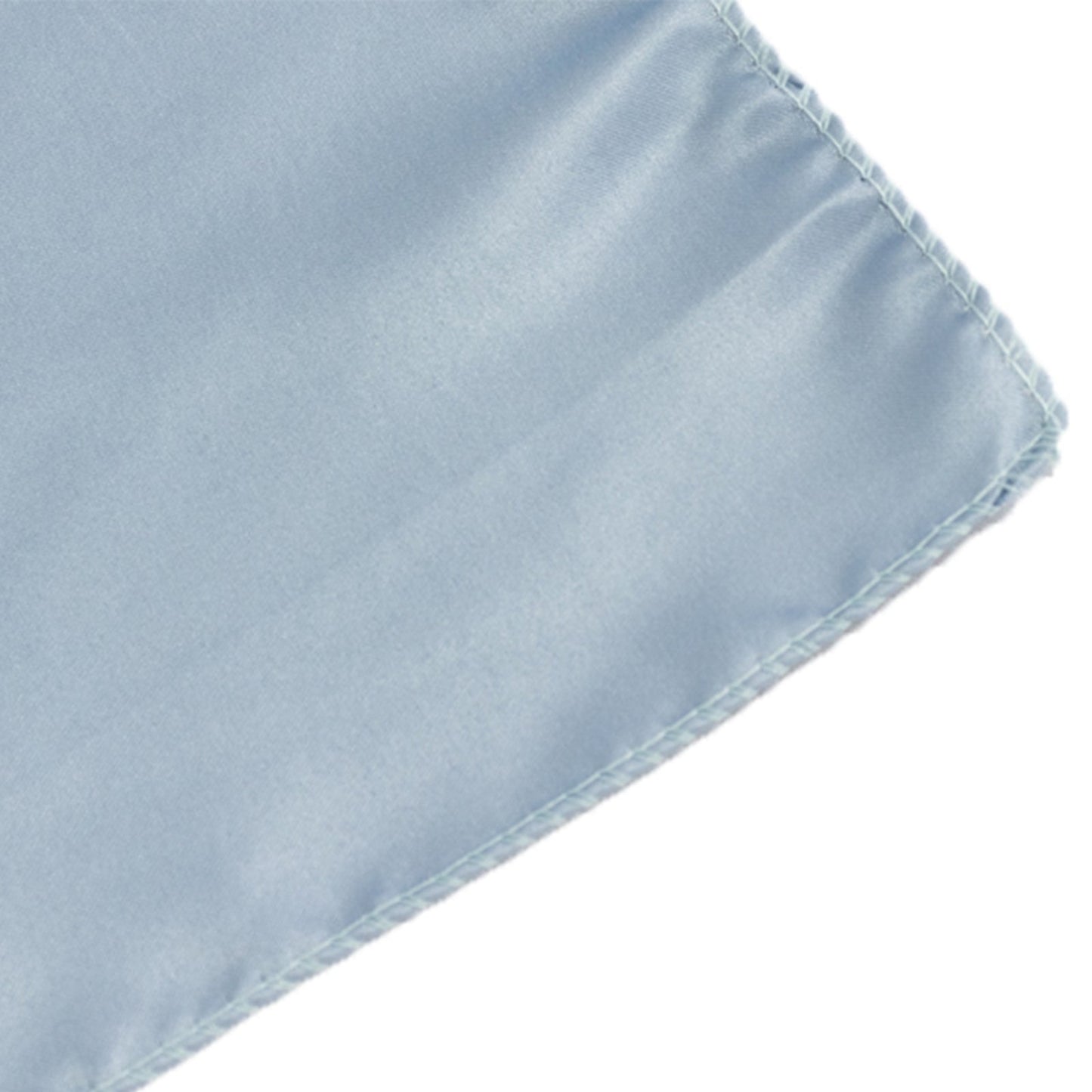 Lamour Satin 72"x72" Table Overlay Square Tablecloth Dusty Blue - Smooth Finish Table Topper