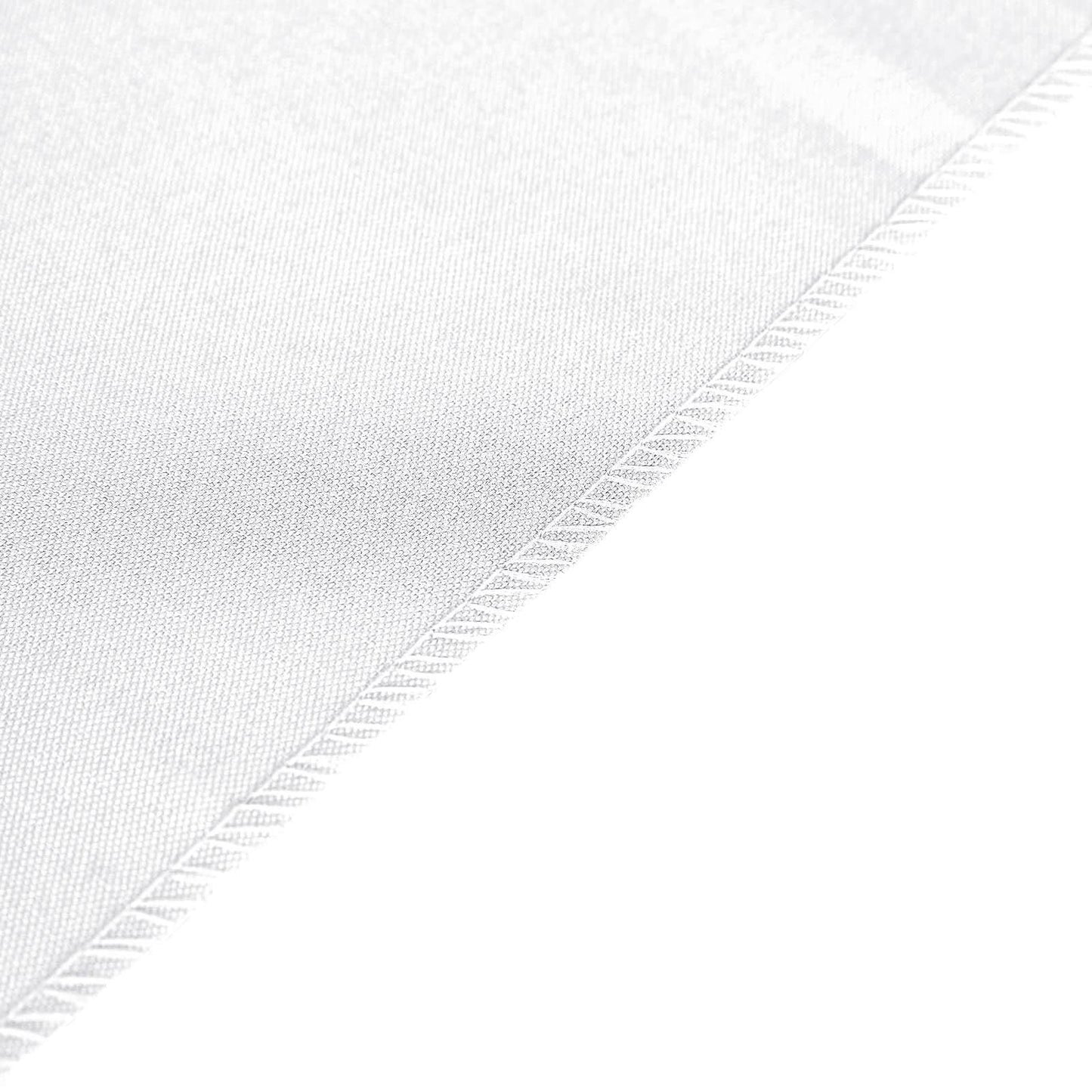 Polyester 12"x108" Table Runner White - Durable & Wrinkle-Resistant Table Decor for All Occasions