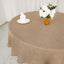 Faux Burlap Jute 90" Round Tablecloth Natural - Rustic Event Table Linen