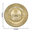 6-Pack Plastic Round Charger Plates 13" in Gold with Diamond Pattern, Sparkling Disposable Dinner Charger Tableware