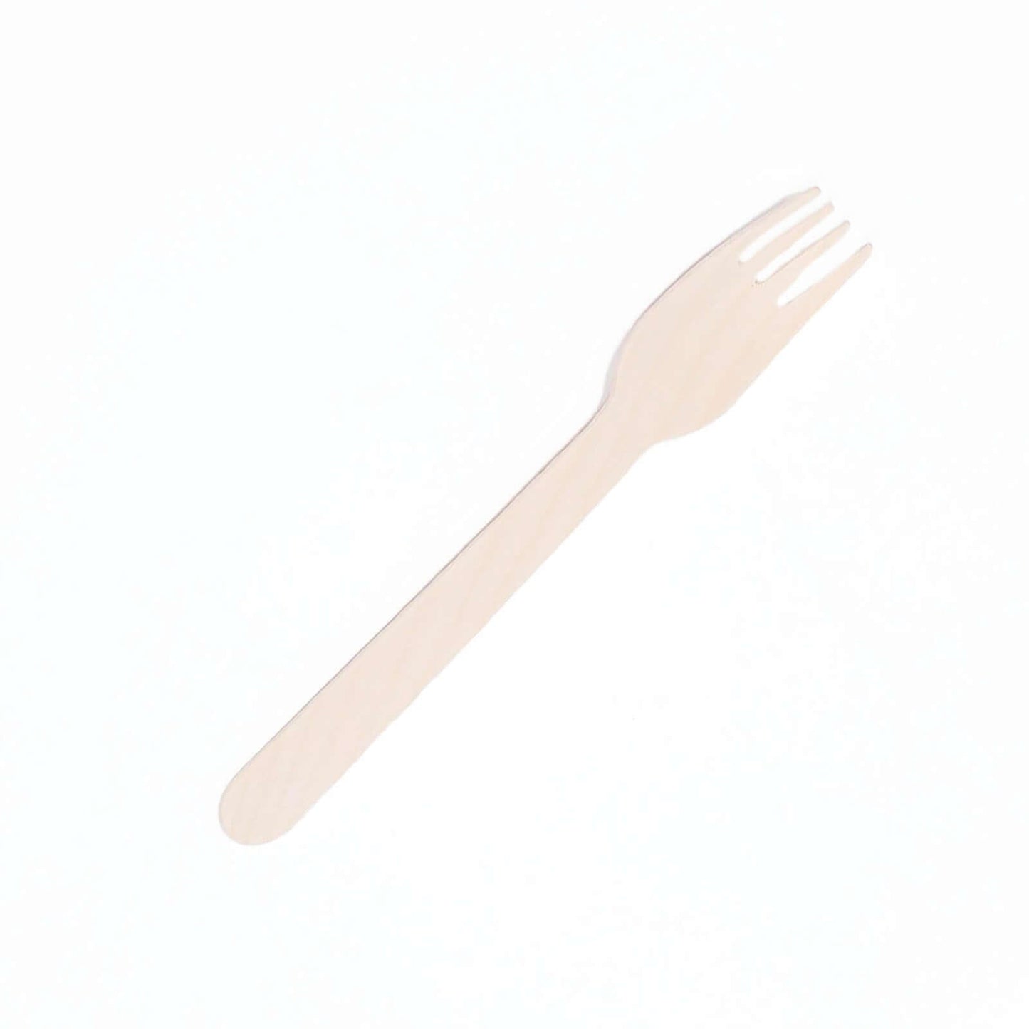 100-Pack Birchwood Forks Natural - Eco Friendly Biodegradable Wooden Utensils for Rustic Themes & Outdoor Parties 6"