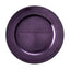 6-Pack Acrylic Round Charger Plates 13" in Purple with Beaded Rim, Dinner Charger Event Tabletop Decor