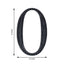 Decorative Rhinestone Number "0" Stickers, Glitter Adhesive Craft Numbers Black DIY Sparkle Embellishments 8"