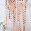 Rose Gold Heart Chain Foil Fringe Curtain Party Backdrop, Metallic Rose Gold Tinsel Streamer Party Decor - Door Window Foil Curtain - 3ftx6.5ft