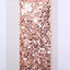8ft Rose Gold Double Sided Big Payette Sequin Open Arch Wedding Arch Cover, U-Shaped Fitted Wedding Backdrop Slipcover