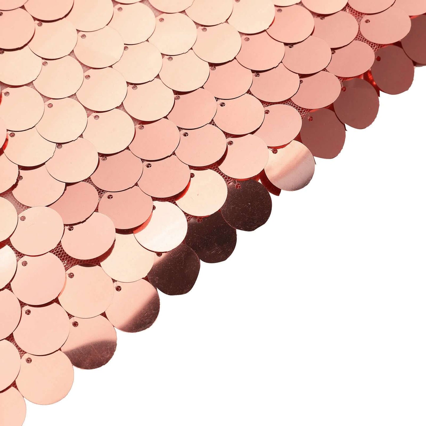 8ftx7ft Rose Gold Big Payette Sequin Sparkly Hexagon Backdrop Stand Cover