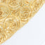 Rosette Satin 14"x108" Table Runner Champagne - Grandiose Design