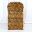 Spandex Chair Cover Gold for Folding Chairs - Durable Stretch Fitted Slipcover with Satin Rosette Design