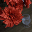 2 Bouquets 20" Terracotta Artificial Silk Dahlia Flower Spray Bushes