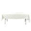 Cotton Blend 60"x102" Rectangle Tablecloth Ivory - Wrinkle-Resistant Table Cover