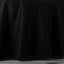 Fire Retardant Premium Polyester 108" Round Tablecloth Black - Stylish High-Performance Table Cover for Large Gatherings
