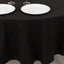 Cotton Blend 90" Round Tablecloth Black - Wrinkle-Resistant Table Cover