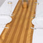 Satin 12"x108" Table Runner Gold - Stripe Table Decor