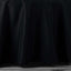 Premium Polyester 108" Round Tablecloth Black - Wrinkle-Resistant 220GSM Table Cover for Weddings & Events