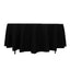 Cotton Blend 108" Round Tablecloth Black - Wrinkle-Resistant Design