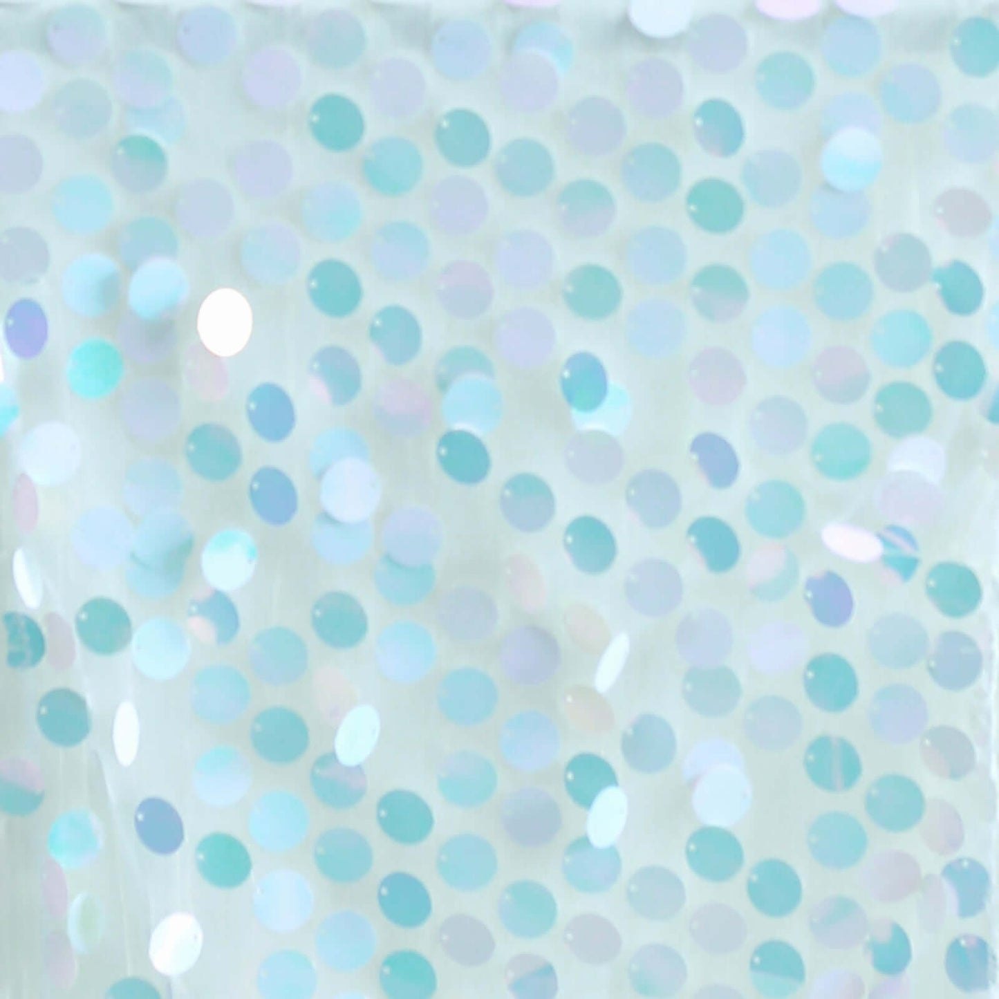 Big Payette Sequin 13"x108" Table Runner Iridescent Blue - Dazzling Design