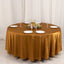 Scuba Round 108" Tablecloth Shimmering Gold - Wrinkle Free & Stain Resistant Table Cover for Weddings and Parties