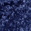 Satin 72"x72" Table Overlay Square Tablecloth Navy Blue - 3D Rosette Table Cover