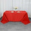 Premium Polyester 90"x132" Rectangle Tablecloth Red - Seamless 220GSM Stain-Resistant Table Cover
