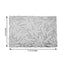 6-Pack Table Mats Wheat Design Silver - Vinyl Rectangle Non-Slip Surface for Stylish Settings 12"x18"
