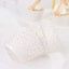 25-Pack Paper Cupcake Wrappers Lace Laser Cut Design White - Muffin Baking Cup Trays for Events
