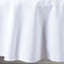 Premium Polyester 90" Round Tablecloth White - Stain and Wrinkle-Resistant 220GSM Table Cover for Weddings & Event Decor