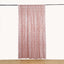 8ftx8ft Rose Gold Geometric Sequin Event Curtain Drapes with Satin Backing, Seamless Opaque Sparkly Backdrop Event Panel in Diamond Glitz Pattern