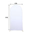 5ft Matte White Spandex Fitted Chiara Backdrop Stand Cover For Round Top Wedding Arch
