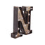LED Marquee Letter "N" Industrial Style Antique Black - Light-Up Alphabet Sign for Weddings & Displays 9"