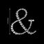 12 Pack | 1.5" Clear Rhinestone Monogram Letter Jewel Sticker Self Adhesive DIY Diamond Decor - and