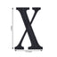 Decorative Rhinestone Alphabet "X" Letter Stickers, Glitter Adhesive Craft Letters Black DIY Sparkle Embellishments 4"