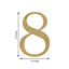 Decorative Rhinestone Number "8" Stickers, Glitter Adhesive Craft Numbers Gold DIY Sparkle Embellishments 8"