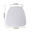Chiavari Chair Cushion with 1.5" Thick Memory Foam and Ties Silver - Stylish Removable Cover for Comfort
