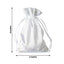 12 Pack 6"x9" White Satin Drawstring Wedding Party Favor Gift Bags
