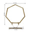 7ft Wooden Wedding Arch, Heptagonal Rustic Photography Backdrop Stand