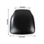 5 Pack PU Leather 1.5" Thick Seat Pads with Wood Backing for Chiavari Chairs Black - Memory Foam Tie-Less Non-Slip Design 16"