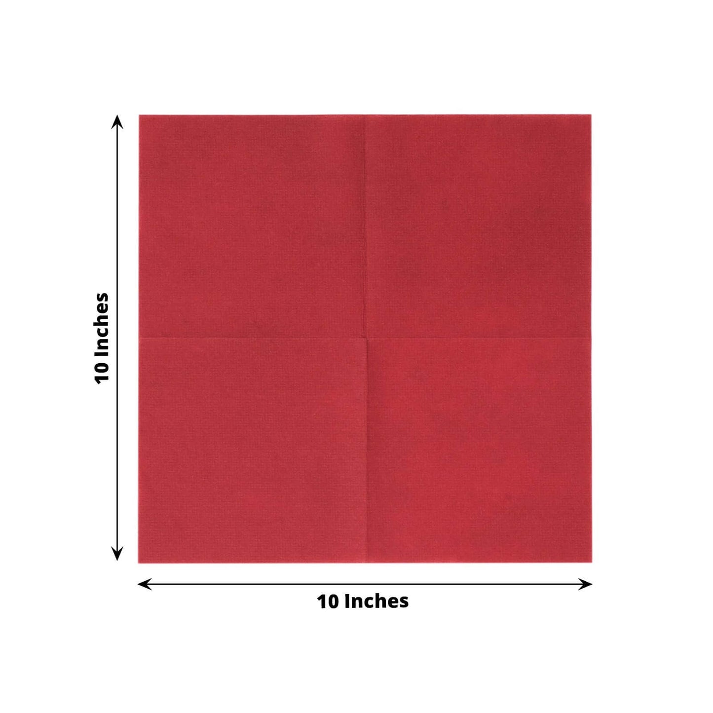 20 Pack Linen-Like Paper 5"x5" Napkins Burgundy - Highly Absorbent Airlaid Napkins