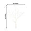 10-Pack Artificial Manzanita Tree Branch White for Vase Filler Home Wedding Centerpiece Ornament 14"