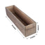 Natural Wood Planter Rectangular Box 24"x6"- Natural Decor with Removable Plastic Liner for Tables