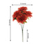 2 Bouquets 20" Terracotta Artificial Silk Dahlia Flower Spray Bushes