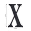 Decorative Rhinestone Alphabet "X" Letter Stickers, Glitter Adhesive Craft Letters Black DIY Sparkle Embellishments 8"